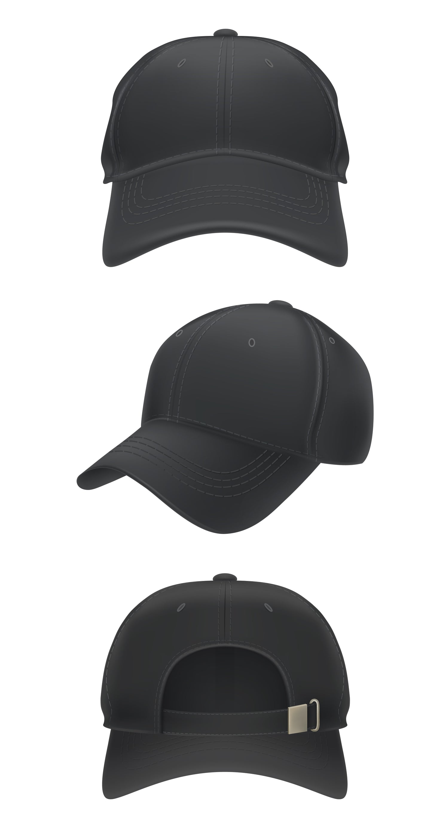 Custom Black Cap – Personalized with Your Team Logo & Initials