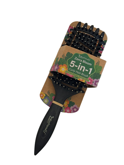 Zerra Bloom 5-in-1 Curly Hair Brush with Boar Bristles