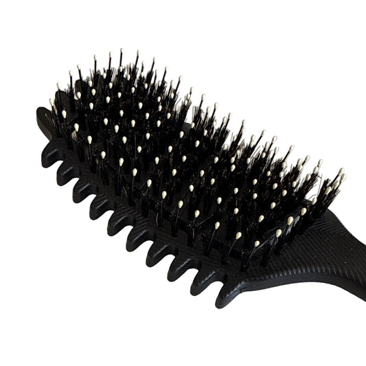 Zerra Bloom 5-in-1 Curly Hair Brush with Boar Bristles