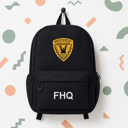 🎒 حقيبة ظهر سوداء قابلة للتخصيص - سمها ما شئت، ونحن نطرزها!