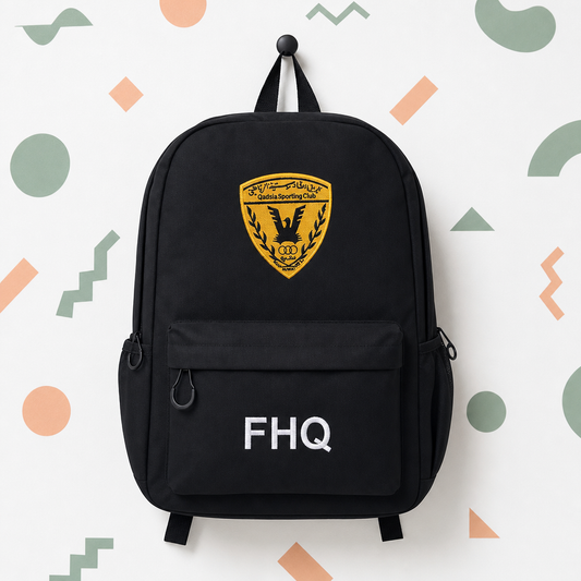 🎒 Customizable Black Backpack – You Name It, We Embroider It!
