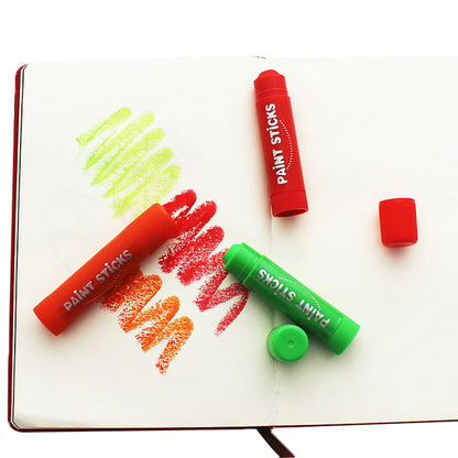 🎨 Paint Sticks – Set of 12 | Non-Toxic & Safe