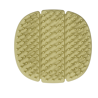 Triple-Fold TPEE Elastic Shampoo Brush