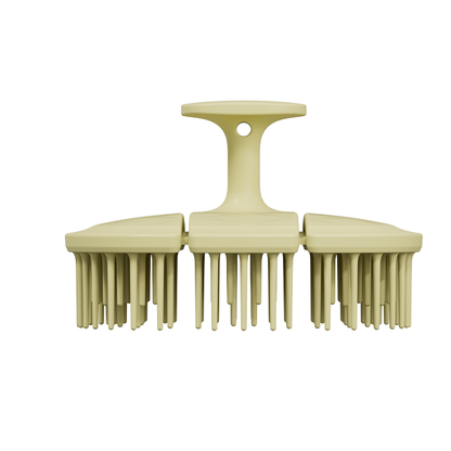 Triple-Fold TPEE Elastic Shampoo Brush