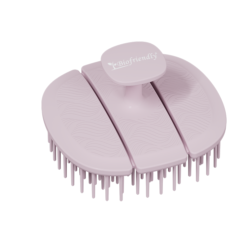 Triple-Fold TPEE Elastic Shampoo Brush