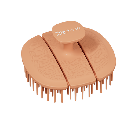 Triple-Fold TPEE Elastic Shampoo Brush