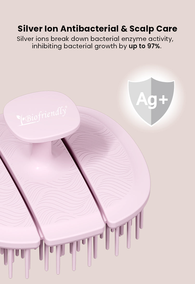 Triple-Fold TPEE Elastic Shampoo Brush